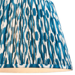 Loops Elegant 2 Pack Of Aged Brass Ceiling Pendant Lights With Marlin Blue Shades - thumbnail 6