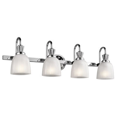 Luminosa Lighting Luminosa Cora 4 Light Bathroom Wall Light Polished Chrome Ip44, G9 - image 1