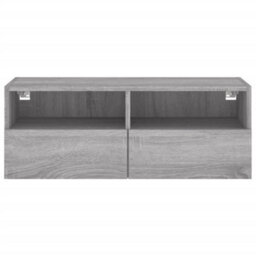 Berkfield Tv Wall Cabinet Grey Sonoma 80X30X30 Cm Engineered Wood - thumbnail 8