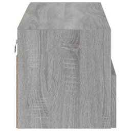 Berkfield Tv Wall Cabinet Grey Sonoma 80X30X30 Cm Engineered Wood - thumbnail 9