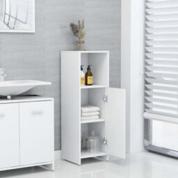 Vidaxl Bathroom Cabinet White 30X30X95 Cm Engineered Wood Bathroom Cabinets - thumbnail 3