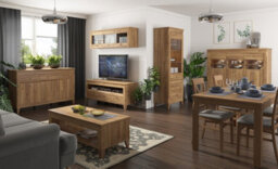 Arte Bergen 156 Cm 3 Door 3 Drawer Sideboard Golden Sibiu Larch - thumbnail 2