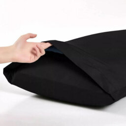Ameha Pillowcase Pair Black Microfiber Pillowcase-Soft Envelope Closure Pillowcase, Machine Washable Bedding Pillow Cover 50X75Cm - thumbnail 3