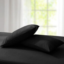 Ameha Pillowcase Pair Black Microfiber Pillowcase-Soft Envelope Closure Pillowcase, Machine Washable Bedding Pillow Cover 50X75Cm - thumbnail 9