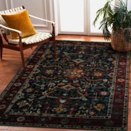 RugsX Wool Carpet Polonia Verano Ornament, Frame Navy Blue 200X300 Cm