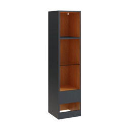 Gfw Leon Tall Shelf Unit With Led Anthracite/oak Anthracite - thumbnail 3
