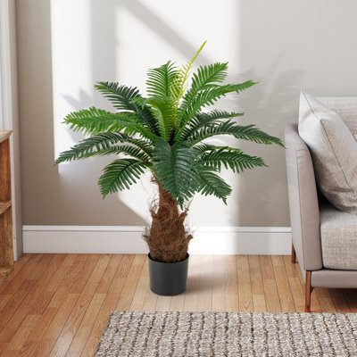 Gainoom Artificial Cycas Tree 106 Cm Palm Paradise Plant W/ Wide Stable Pot - image 1