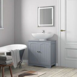 Mcc Direct Undersink Bathroom Cabinet With Shelves Colarado Grey
