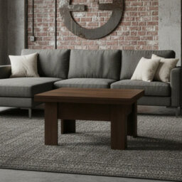 Eryk Modern Extendable Coffee Table Adjustable 100 To 200 Cm Design With Abs Edges In Warmia Walnut Finish - thumbnail 3