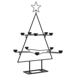 Berkfield Metal Christmas Tree For Decoration Black 75 Cm - thumbnail 6