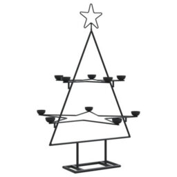 Berkfield Metal Christmas Tree For Decoration Black 75 Cm - thumbnail 2