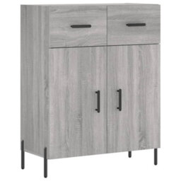 Berkfield Highboard Grey Sonoma 69.5X34X180 Cm Engineered Wood - thumbnail 7
