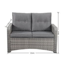Outdoor Living (NW) Ltd The Leigh 4 Seat Rattan Sofa Lounge Set - thumbnail 6