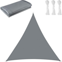 Grey 2X2X2M Triangular Oxford Shade Sail Waterproof Uv Resistant - thumbnail 5