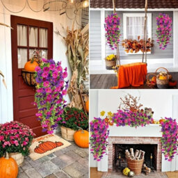 Artificial Hanging Flowers, Artificial Flowers For Hanging Vines, Outdoor Trailing Artificial Plant - thumbnail 6