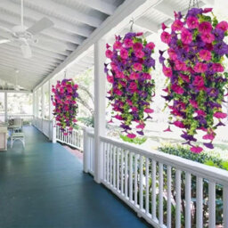 Artificial Hanging Flowers, Artificial Flowers For Hanging Vines, Outdoor Trailing Artificial Plant - thumbnail 3