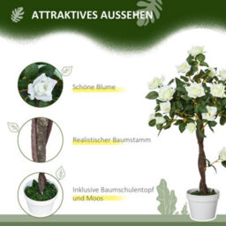 Artificial Tree, Artificial Plant In A Cement Pot - thumbnail 6