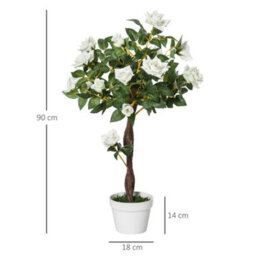 Artificial Tree, Artificial Plant In A Cement Pot - thumbnail 4