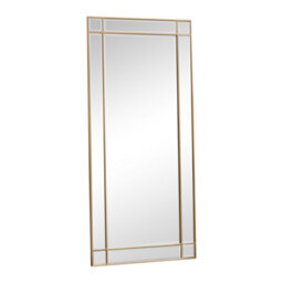 Melody Maison Large Gold Framed Art Deco Wall / Leaner Mirror 80Cm X 180Cm - thumbnail 6