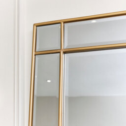 Melody Maison Large Gold Framed Art Deco Wall / Leaner Mirror 80Cm X 180Cm - thumbnail 3