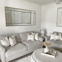 Melody Maison Large Gold Framed Art Deco Wall / Leaner Mirror 80Cm X 180Cm - thumbnail 5