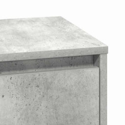 Berkfield Bedside Cabinet With Led Lights Concrete Grey 39X34.5X50 Cm - thumbnail 9