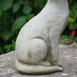 Burgess Siamese Cat A Stone Statue Animal Kitten British Made Sculpture Outdoor Pet Garden Ornament - thumbnail 3