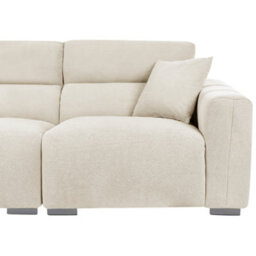 Beliani Sofa 3 Seater Fauskan Fabric Light Beige - thumbnail 6