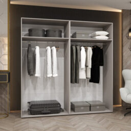 Arte Black Marbella I Hinged Door Wardrobe 200Cm - Bold, Modern Statement For Contemporary Interiors - thumbnail 4