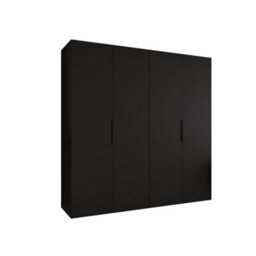 Arte Black Marbella I Hinged Door Wardrobe 200Cm - Bold, Modern Statement For Contemporary Interiors - thumbnail 2