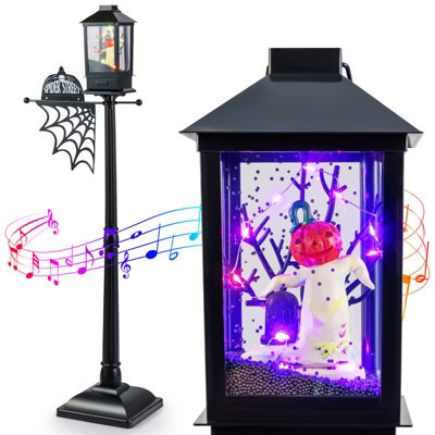 Gainoom 155 Cm Black Halloween Lamp Post Sound-Activated Indoor Stree Lamp - image 1