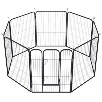 Sundaze Dog Playpen 8 Panel Foldable Cat Puppy Exercise Pen Heavy-Duty Pet Fence 80Cm H X 80Cm W - image 1