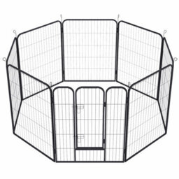 Sundaze Dog Playpen 8 Panel Foldable Cat Puppy Exercise Pen Heavy-Duty Pet Fence 80Cm H X 80Cm W - thumbnail 1