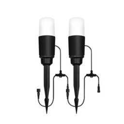 Litecraft Sitka Black 3W Led Outdoor Pathway 2 X Spike Light Kit - thumbnail 2