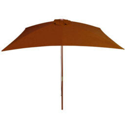 Berkfield Elegant Outdoor Parasol With Wooden Pole Terracotta 200X300 Cm - thumbnail 3
