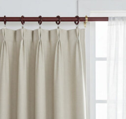 Homeelabador 24 X Premium 45mm Mahogany Colour Solid Wood Curtain Pole Rings With Eyelets For Curtain Poles - thumbnail 2
