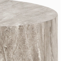 Furniture To Go Dice Round Coffee Table Set In Grey Marble - thumbnail 6