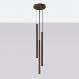 Sollux Lighting Pastelo Steel Brown 3 Lights Modern Pendant Lamps - thumbnail 2