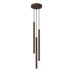 Sollux Lighting Pastelo Steel Brown 3 Lights Modern Pendant Lamps - thumbnail 1