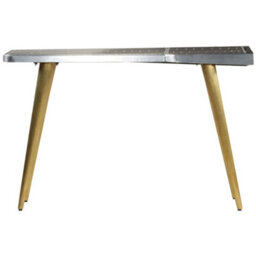 Berkfield Industrial Aviator Writing Desk Vintage Aircraft Airman Style 120X60X76 Cm - thumbnail 3