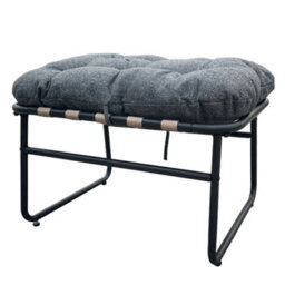 Solace Outdoor Rocking Chair And Stool - Grey - thumbnail 5