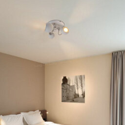 Long Life Lamps Company Matt White 3 Way Adjustable Eyeball Ceiling Spotlight Gu10 - thumbnail 7