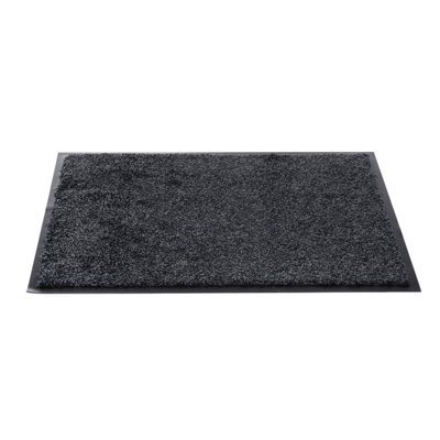 Sentry Barrington Cotton Washable Mat 16 X 24'' Charcoal One Colour (One Size) - image 1