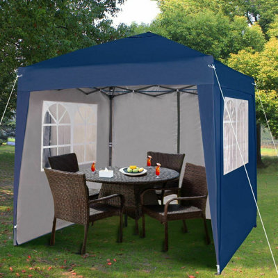 Mcc Direct 2X2 Pop Up Blue Gazebo With Sides - image 1