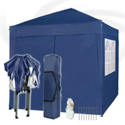 Mcc Direct 2X2 Pop Up Blue Gazebo With Sides - thumbnail 3