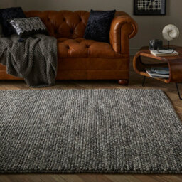 Naturelle Delilah 160X230Cm Motted Grey Wool Pebble Rug - thumbnail 1