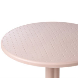 Wyld And Coco Beige Round Bistro Table 60Cm - Flip-Top Foldable Balcony Table For Two - thumbnail 6