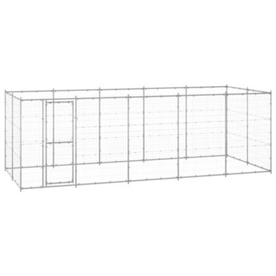 Berkfield Outdoor Dog Kennel Galvanised Steel 12.1 M2 - image 1