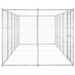 Berkfield Outdoor Dog Kennel Galvanised Steel 12.1 M2 - thumbnail 3