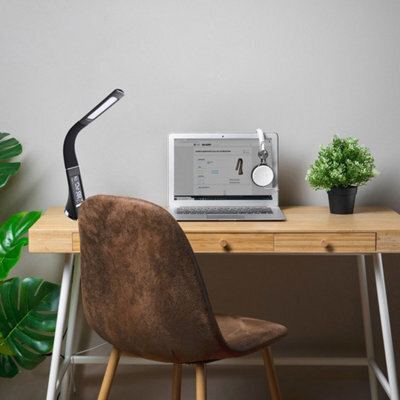 Milagro Gala Stylish Modern High Quality Desk Lamp 6W(30W) Adjustable And Dimmable With Clock And Thermometer - image 1
